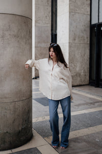 Oversized Tencel cord shirt Harper Lavoir Luxury womenswear