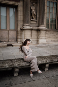 merino wool maxi dress Valerie Merino Wool Maxi Dress
